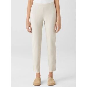 NWT Eileen Fisher Washable Stretch Crepe Pant Bone Ivory White plus size 3X new